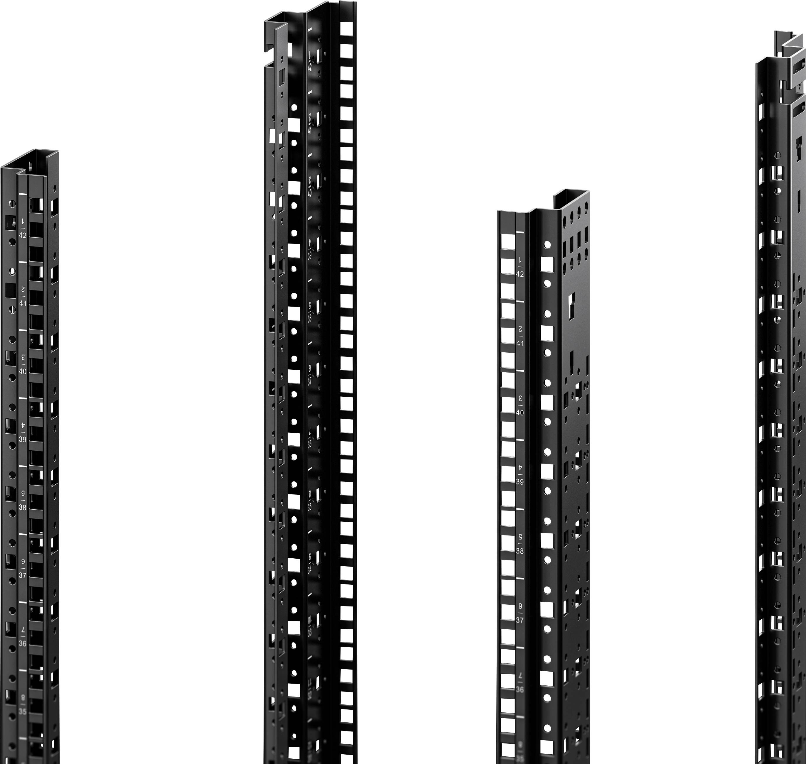 Rittal 5302101 19 Zoll Netzwerkschrank-Schienen Schwarz
