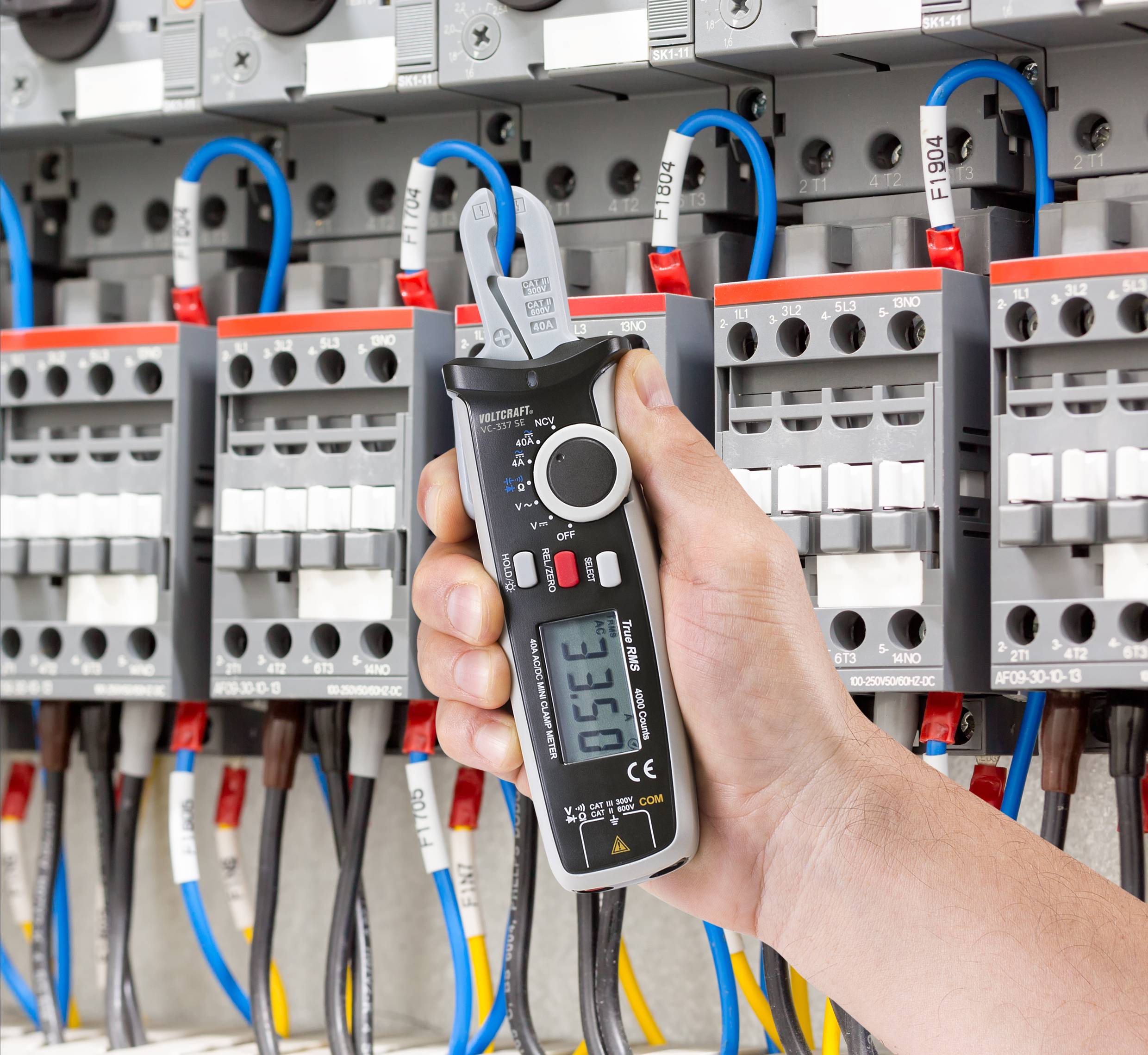 VOLTCRAFT VC-337 SE Stromzange digital CAT III 300 V, CAT II 600 V Anzeige (Counts): 4000-5