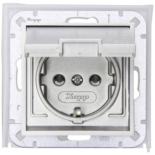 Kopp Schutzkontakt-Steckdose Edelstahl 954047001 1 St.