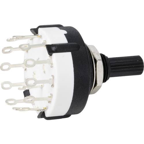 TRU COMPONENTS TC-9415592 SR26A4-1X12-18F20 Drehschalter 250 V 150 mA 12 x 30 ° 1 St.