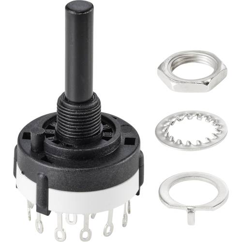 TRU COMPONENTS TC-9415604 SR26A4-4-3-R-29 Drehschalter 250 V 150 mA 12 x 30 ° 1 St.