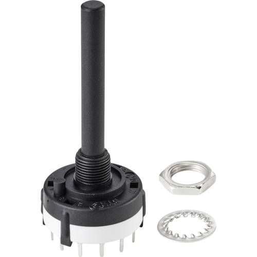 Thumbnail - TRU COMPONENTS TC-9415608 SR26E4712-R-50 Drehschalter 250 V 150 mA 12 x 30 ° 1 St.