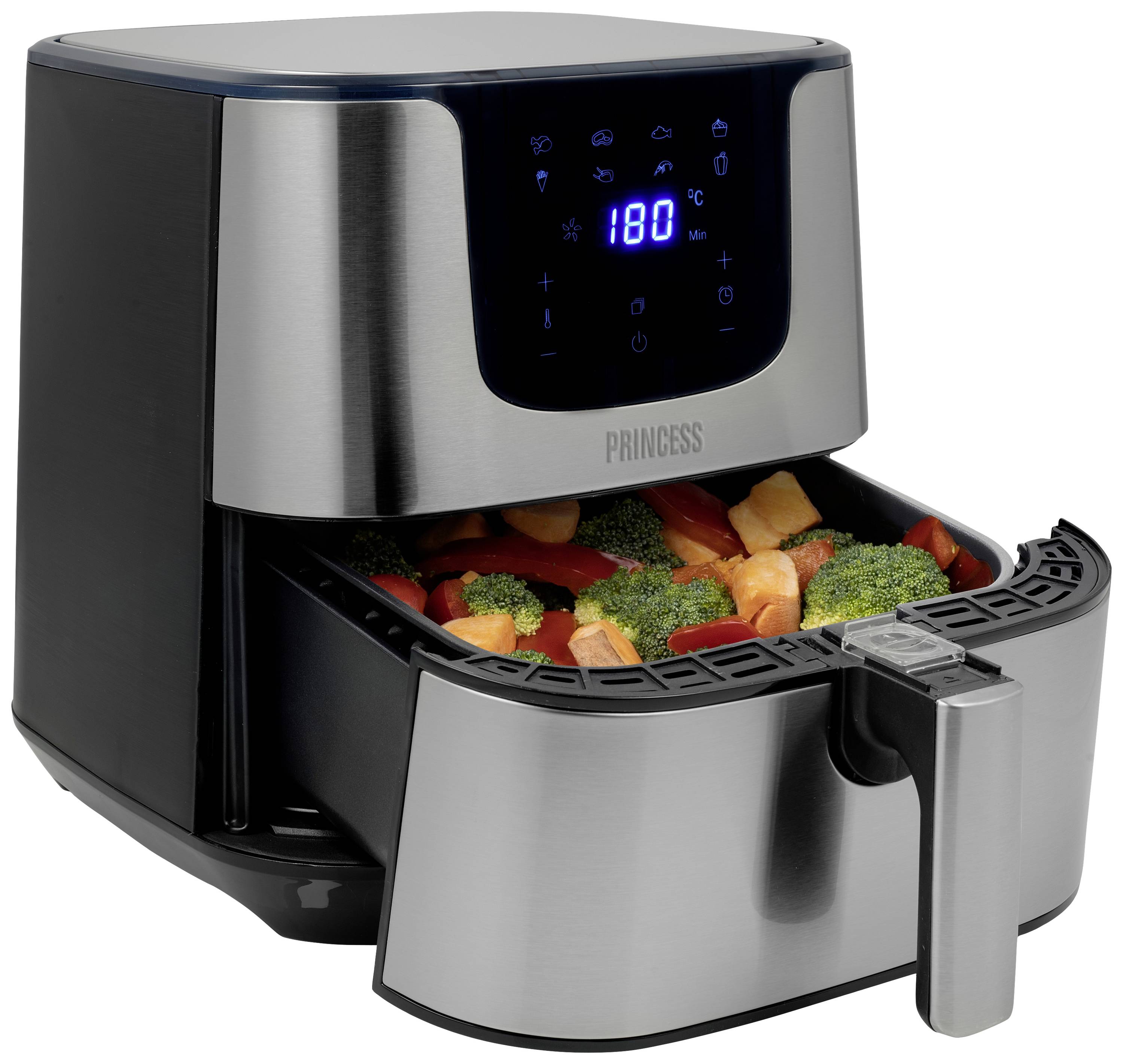 Кухонная плита Princess 01.182060.01.001 Heißluft-Fritteuse 5,5 л, 1700 Вт, для приготовления пищи на открытом воздухе,