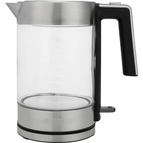 Princess 01.236041.01.001 Wasserkocher Edelstahl, Schwarz Fassungsvermögen: 1.7 l
