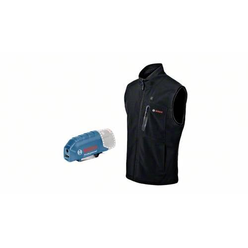 Bosch Professional 06188000EC Beheizbare Weste GHV 12+18V XA Kleider-Größe: L Schwarz