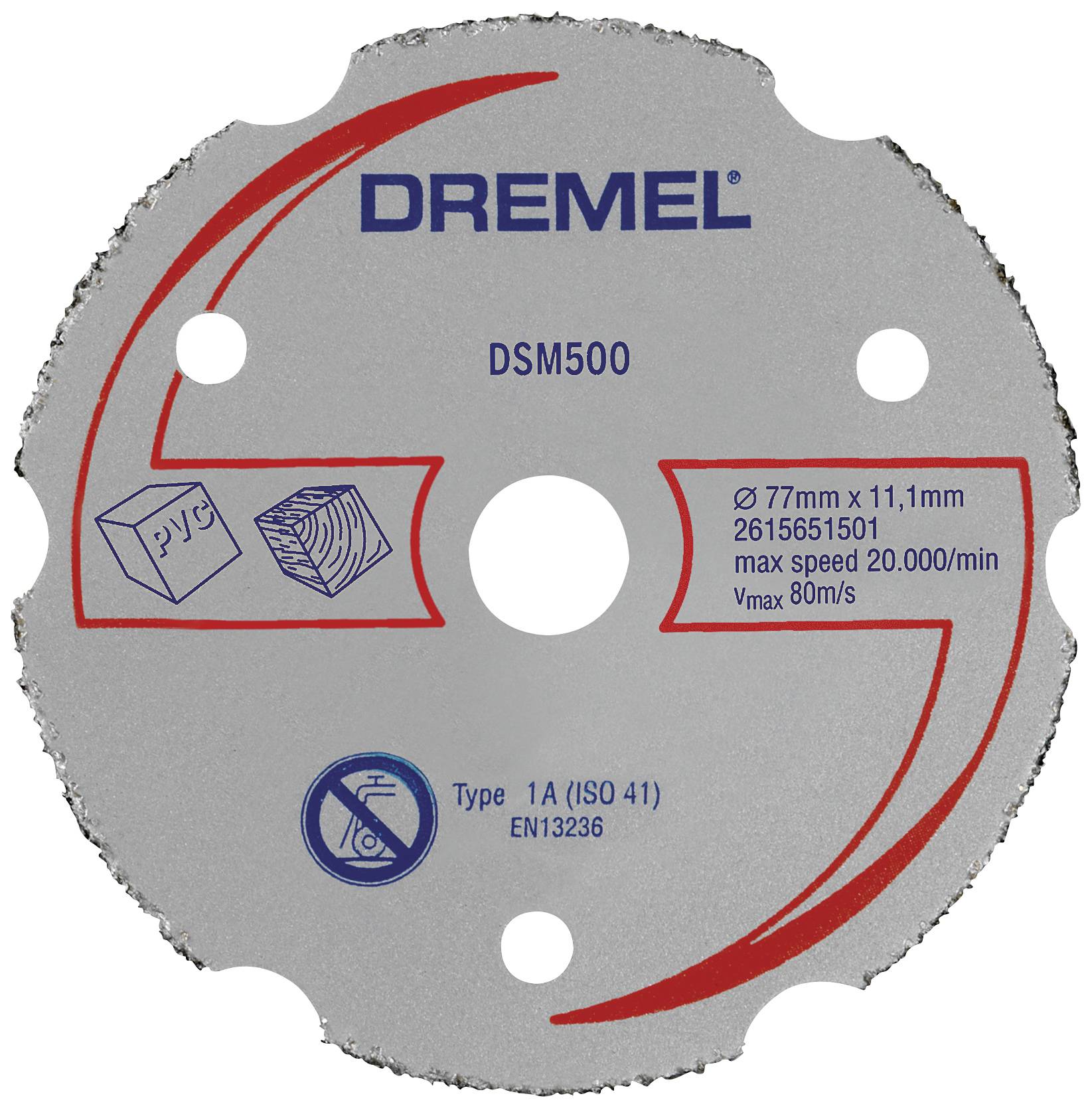 DREMEL DSM500 2615S500JB Trennscheibe gerade 77 mm 1 St.