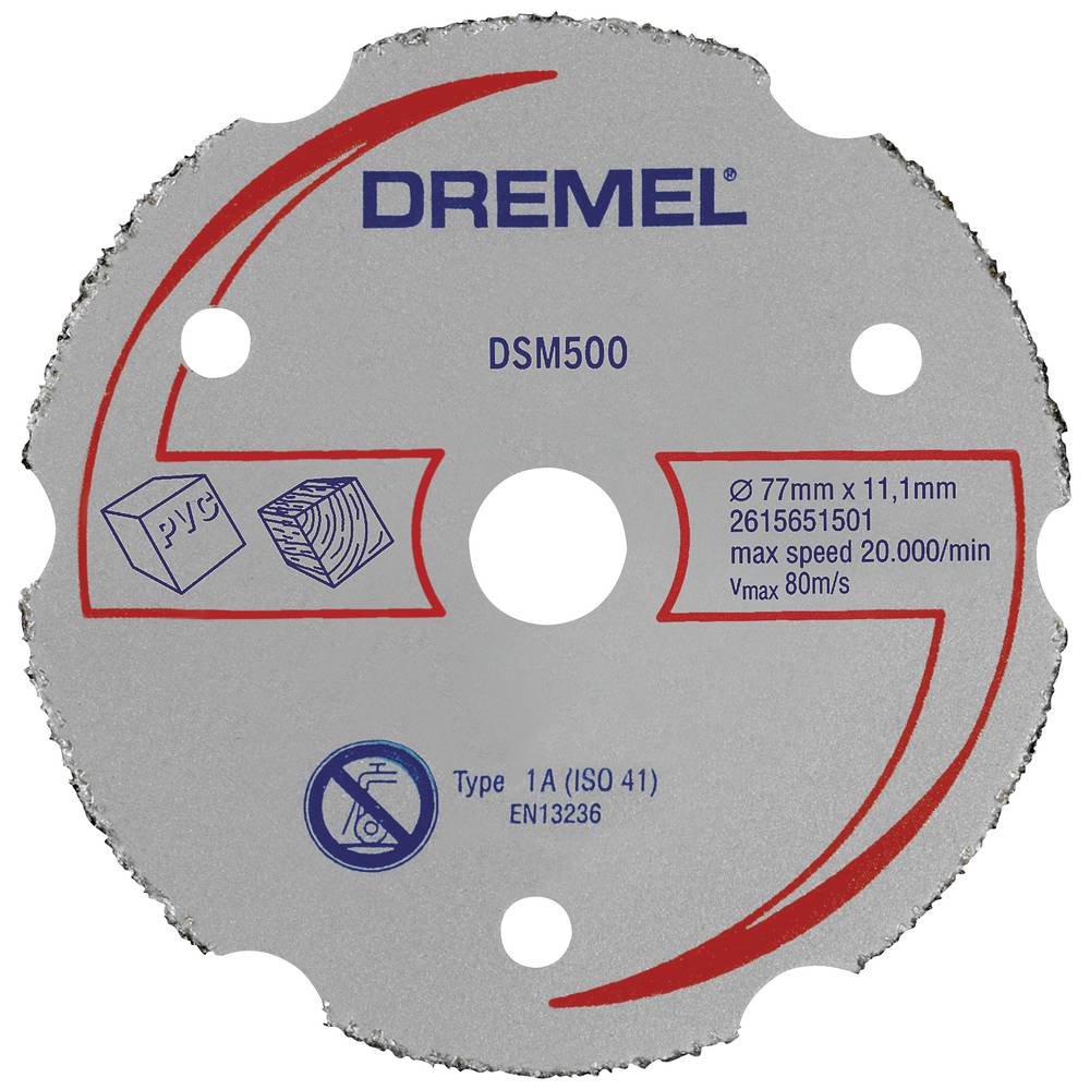 Dremel DSM500 2615S500JB Doorslijpschijf recht 77 mm 1 stuk(s)