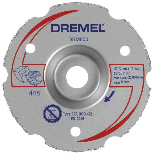 Dremel Bosch Power Tools 2615S600JB Trennscheibe gekröpft 77 mm 1 St. Hartholz, Weichholz, Sperrholz, Laminat, Faser, Ku...