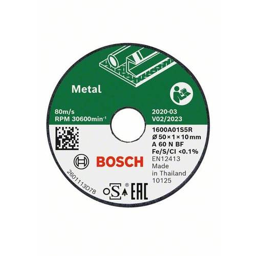 Bosch Accessories Bosch Power Tools 1600A01S5Y Trennscheibe gerade 50 mm 1 St.