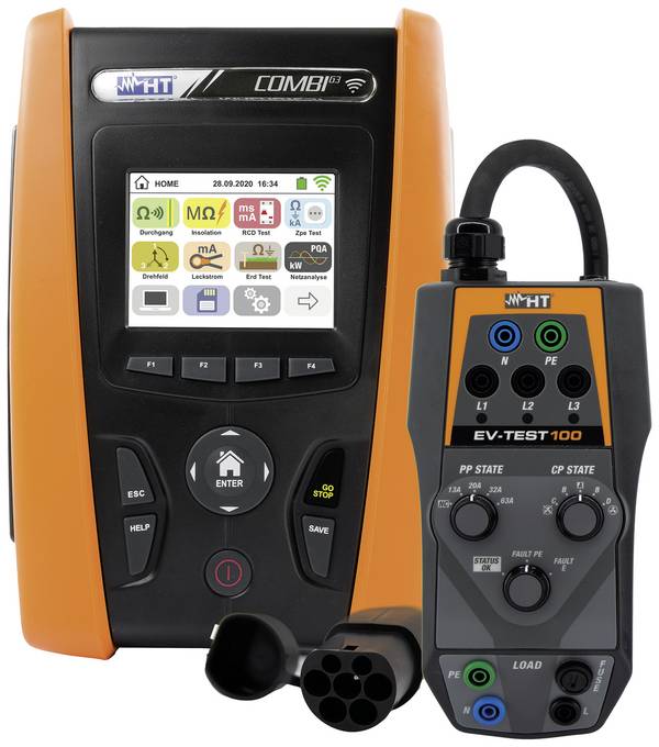 HT Instruments Volle Ladung Installationstester-Set kalibriert (ISO) VDE-Norm 0413