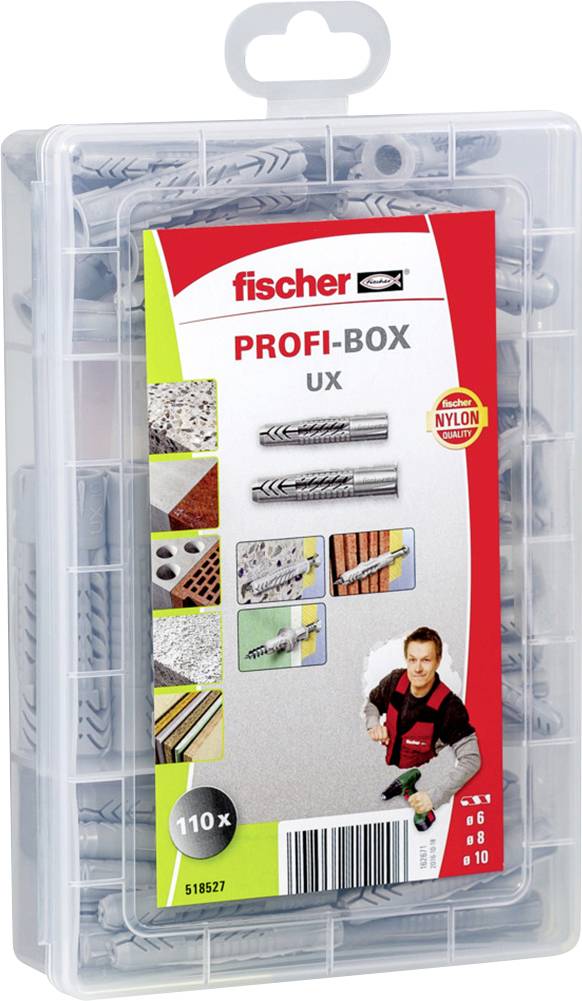 Fischer 518527 PROFI-BOX UX / UX-R Dübelsortiment 1 Set