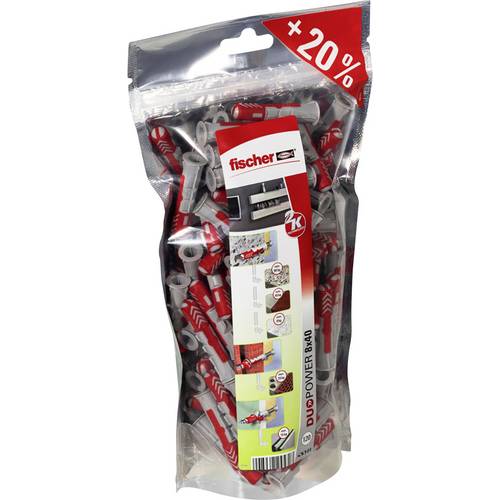 Fischer 535980 DUOPOWER 8 Big Pack Dübel 40 mm 8 mm 120 St.