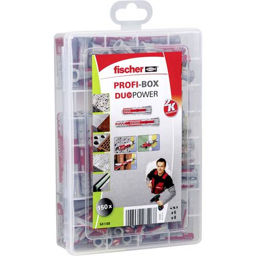 Fischer 541108 PROFI-BOX DUOPOWER Dübelsortiment 150 St.