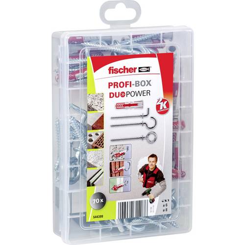 Fischer 544399 DUOPOWER + Haken Dübelsortiment 1 Set