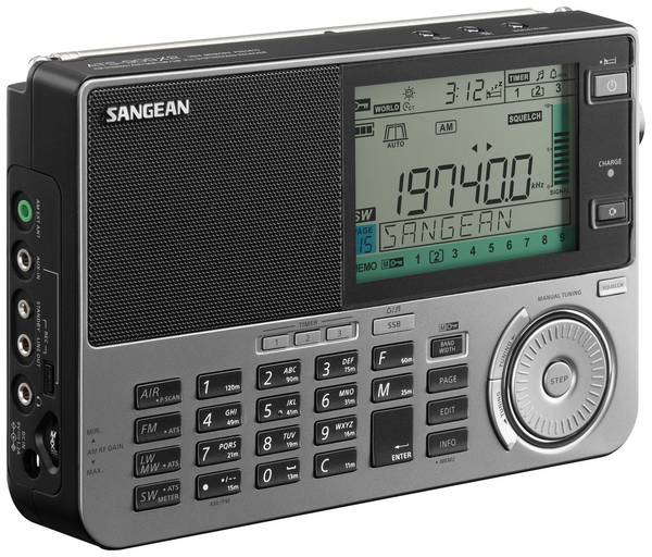 Sangean ATS-909X2 Weltempfänger UKW, LW, MW   Weckfunktion Schwarz