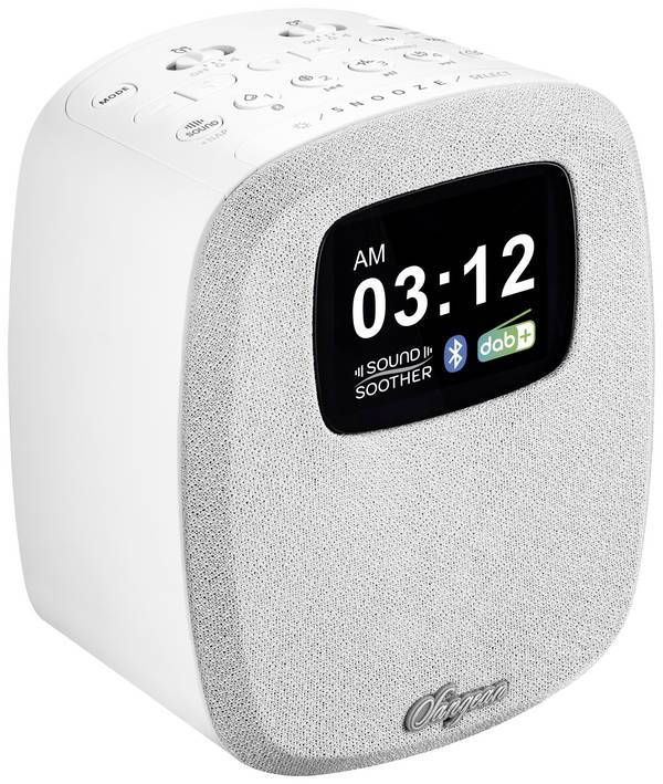 Sangean DCR-83 Tischradio DAB+, UKW AUX, Bluetooth®, USB  Akku-Ladefunktion, Weckfunktion Weiß