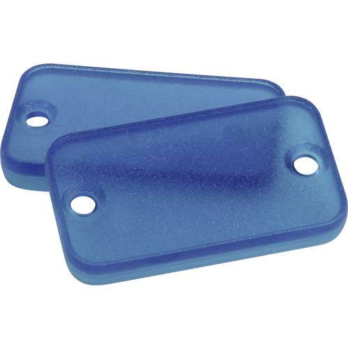 Hammond Electronics 1455DPLTBU Blende ABS Blau (transparent) (L x B x H) 6 x 44.60 x 25.10 mm 2 St.