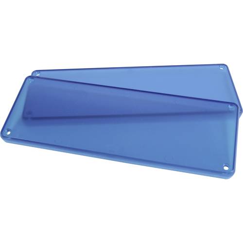 Hammond Electronics 1455UPLTBU Frontrahmen ABS Blau (transparent) (L x B x H) 196 x 71 x 11.60 mm 2 St.