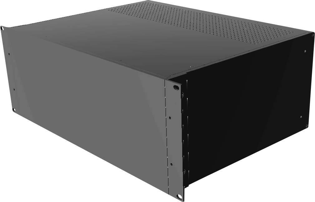 Hammond Electronics RM4U1913VBK 19 Zoll 19 Zoll Industrie-Gehäuse 4 HE Schwarz