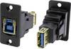 Adapter, Buchse, Einbau USB-Buchse Typ A - USB-Buchse Typ B CP30606N Cliff Inhalt: 1 St.