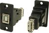 Adapter, Buchse, Einbau USB-Buchse Typ B - USB-Buchse Typ A CP30607N Cliff Inhalt: 1 St.