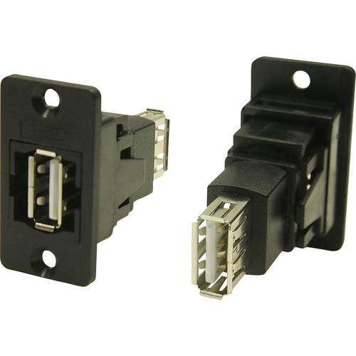 Adapter, Buchse, Einbau USB-Buchse Typ A - USB-Buchse Typ A CP30608N Cliff Inhalt: 1 St.