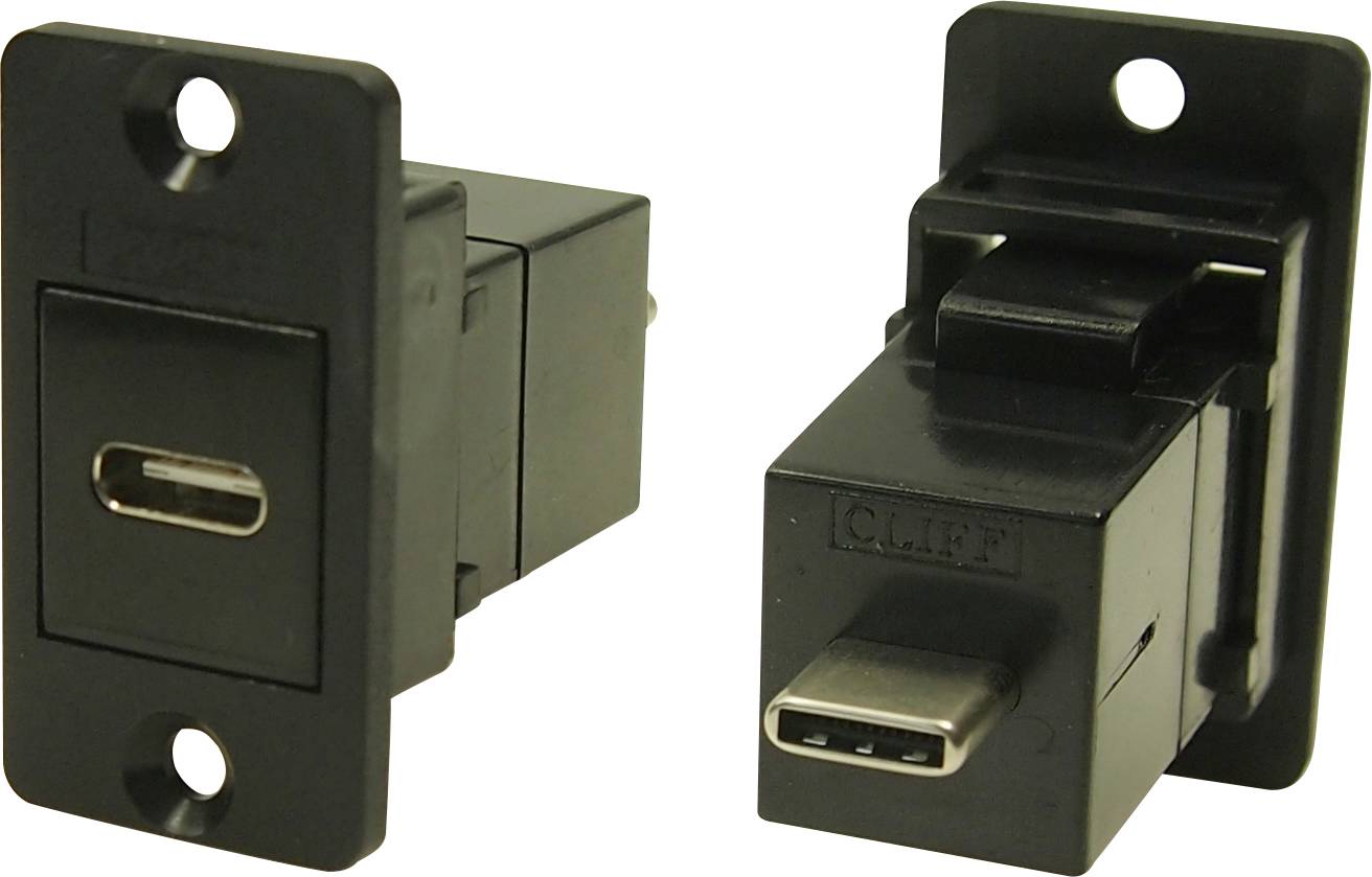 CLIFF Adapter, Buchse, Einbau USB-Buchse Typ C - USB-Stecker Typ B CP30611 Cliff Inhalt: 1 St.