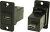 Adapter, Buchse, Einbau USB-Buchse Typ C - USB-Stecker Typ B CP30611 Cliff Inhalt: 1 St.