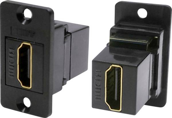 Cliff CP30600GX HDMI-Adapter Buchse, Einbau Schwarz 1 St.