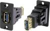 Adapter, Buchse, Einbau USB-Buchse Typ A - USB-Buchse Typ A CP30605NX Cliff Inhalt: 1 St.