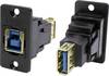 Adapter, Buchse, Einbau USB-Buchse Typ A - USB-Buchse Typ B CP30606NX Cliff Inhalt: 1 St.