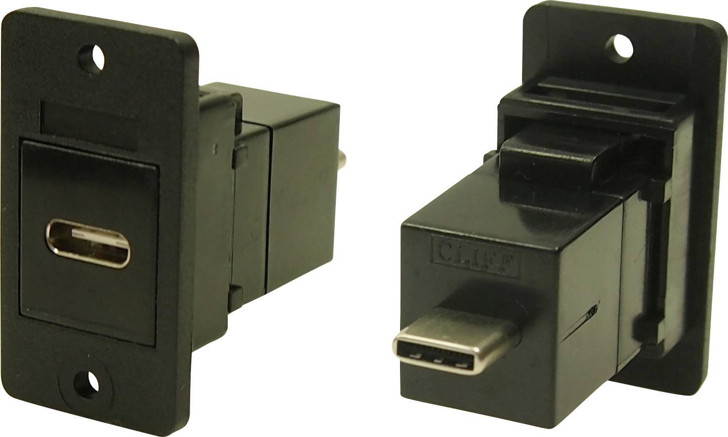 CLIFF Adapter, Buchse, Einbau USB-Buchse Typ C - USB-Stecker Typ B CP30611X Cliff Inhalt: 1 St.