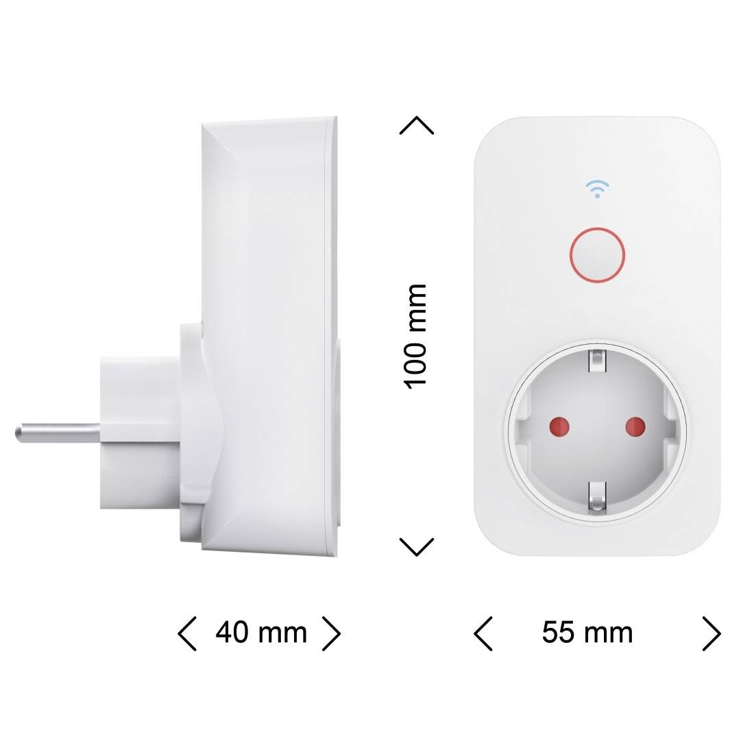 Hama 2x WiFi Steckdose und 1x Wi-Fi Steckdose inkl. Strommessgerät Wi-Fi Steckdosen-Set Alexa, Google Home, IFTTT-1