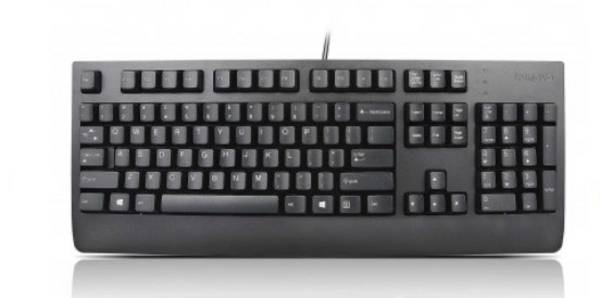 Lenovo Preferred Pro II Kabelgebunden, USB Tastatur Französisch, AZERTY Schwarz mit numerischer Tastatur, Handballenauflage