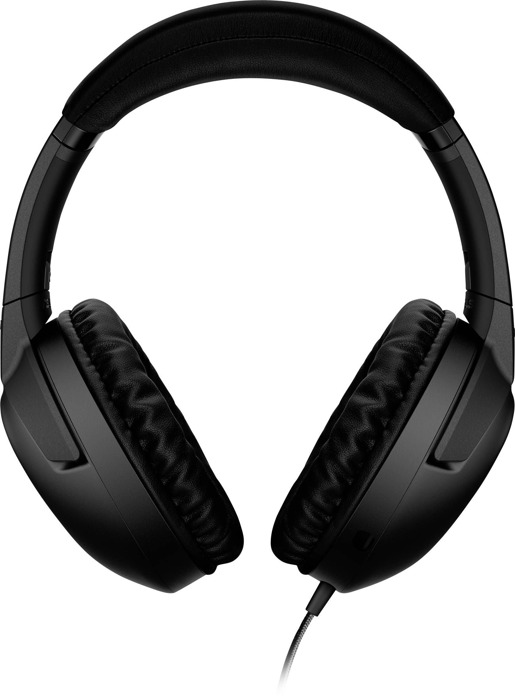 Schwarzer Over-Ear-Kopfhörer mit gepolstertem Bügel und Ohrmuscheln.