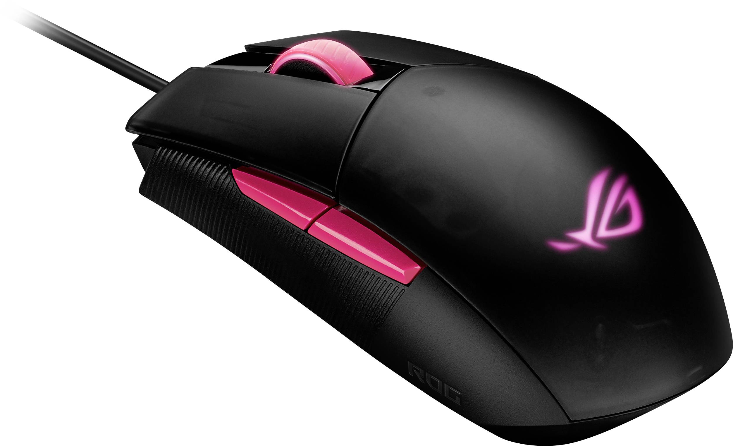 ASUS ROG Strix Impact II Electro Punk Kabelgebundene Gaming Maus schwarz/pink