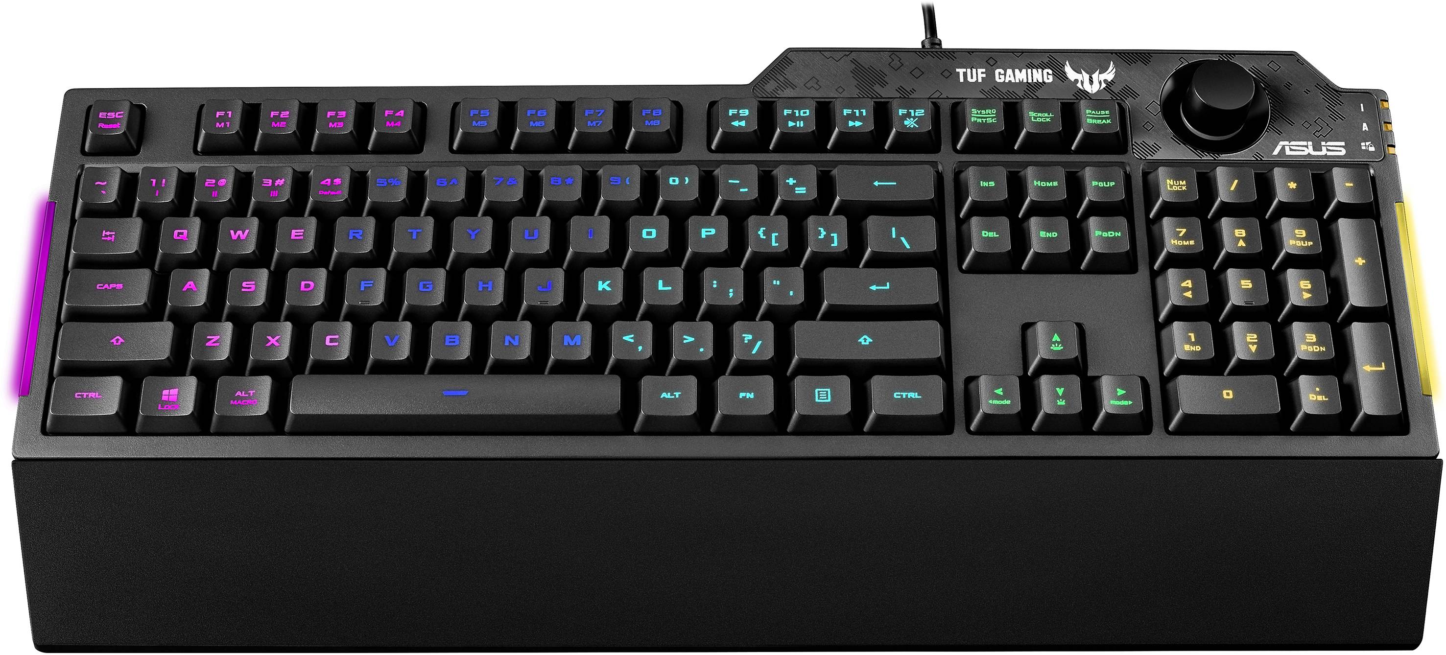 Asus TUF GAMING K1 Kabelgebunden Gaming-Tastatur Deutsch, QWERTZ Schwarz Beleuchtet, Spritzwassergeschützt-2