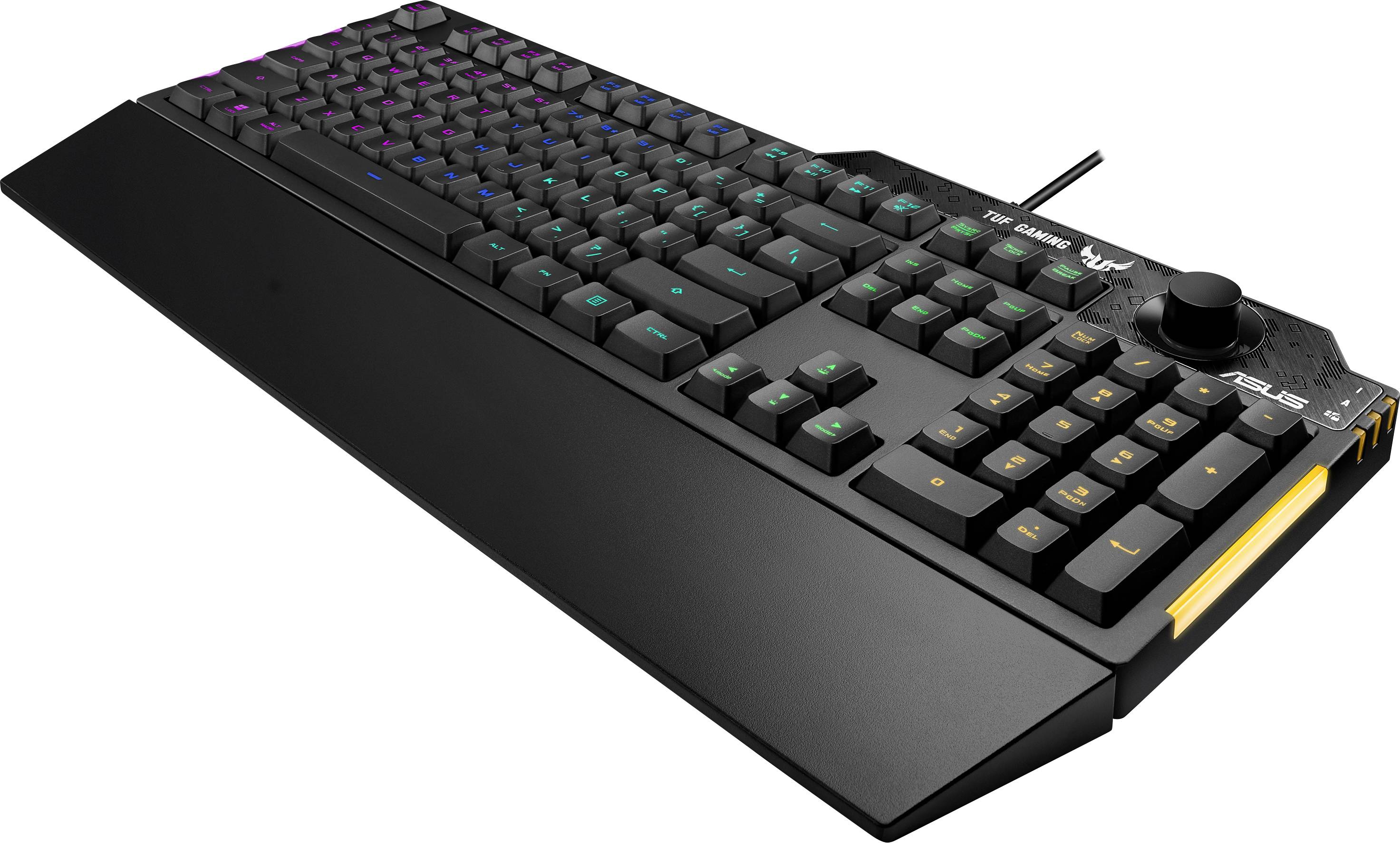 Asus TUF GAMING K1 Kabelgebunden Gaming-Tastatur Deutsch, QWERTZ Schwarz Beleuchtet, Spritzwassergeschützt-3