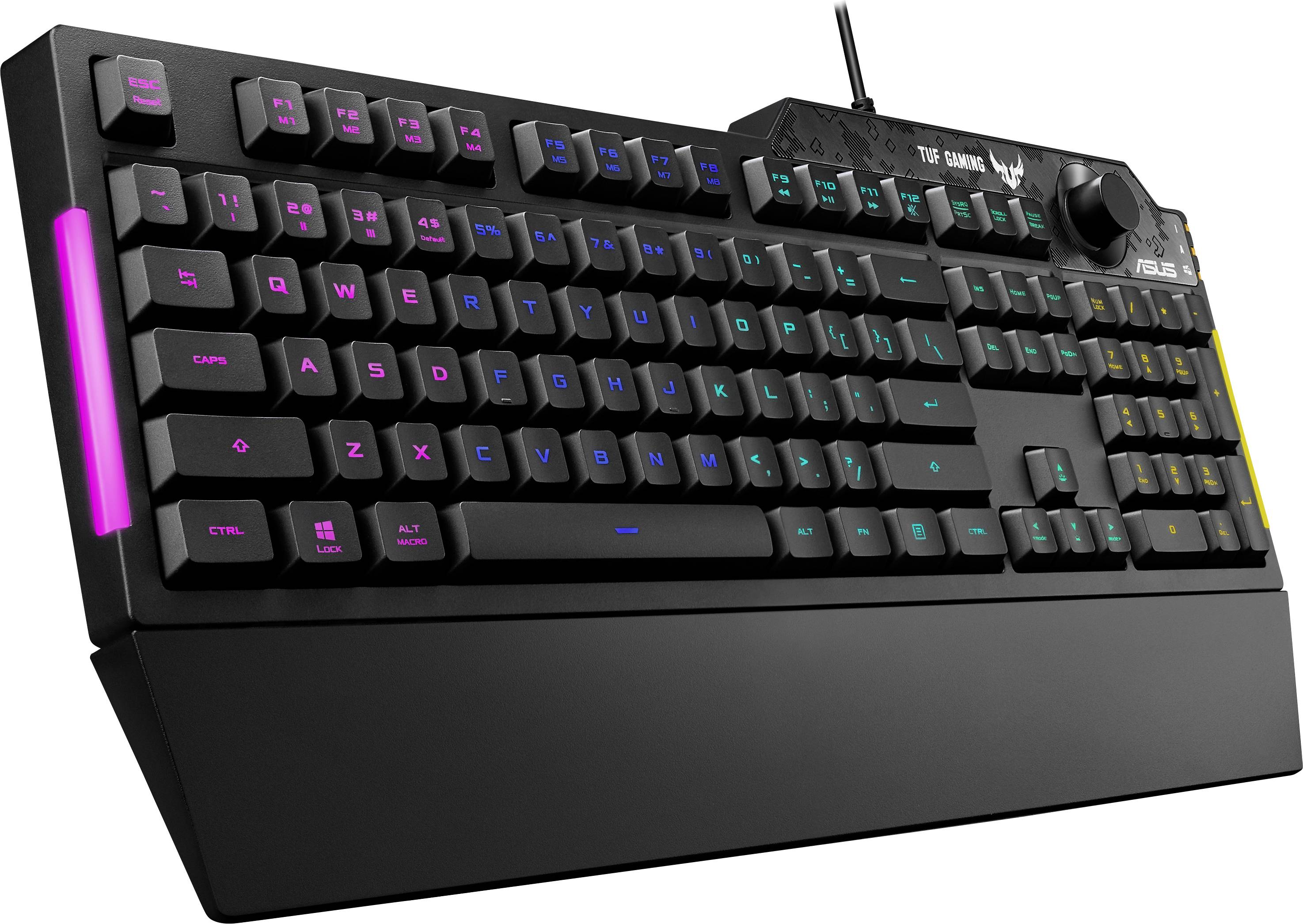 Asus TUF GAMING K1 Kabelgebunden Gaming-Tastatur Deutsch, QWERTZ Schwarz Beleuchtet, Spritzwassergeschützt-5