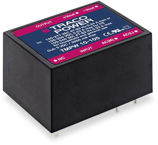 TRACO POWER TracoPower AC/DC-Printnetzteil 417 mA 10 W 24 V/DC