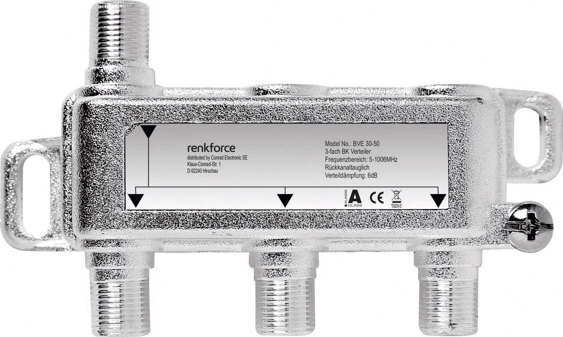 RENKFORCE Kabel-TV Verteiler 5 - 1006 MHz