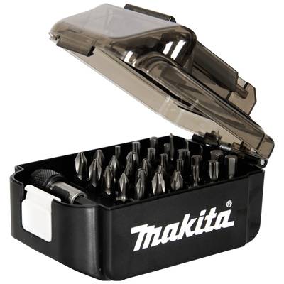 Makita E-00016 Bit-Set 31teilig Kreuzschlitz Pozidriv, Kreuzschlitz Phillips, Innen-Sechskant, Innen-Sechsrund (TX), Sch