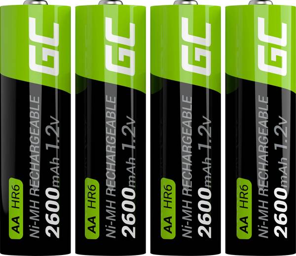 Green Cell HR6 Mignon (AA)-Akku NiMH 2600 mAh 1.2 V 4 St.