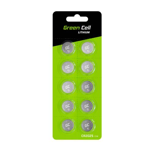 Thumbnail - Green Cell Knopfzelle CR 2025 3 V 10 St. 160 mAh Lithium CR2025