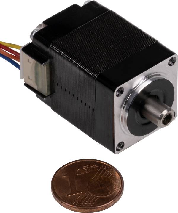 Joy-it Schrittmotor NEMA08-05HS 0.016 Nm 0.6 A 0.6 A Wellen-Durchmesser: 5 mm