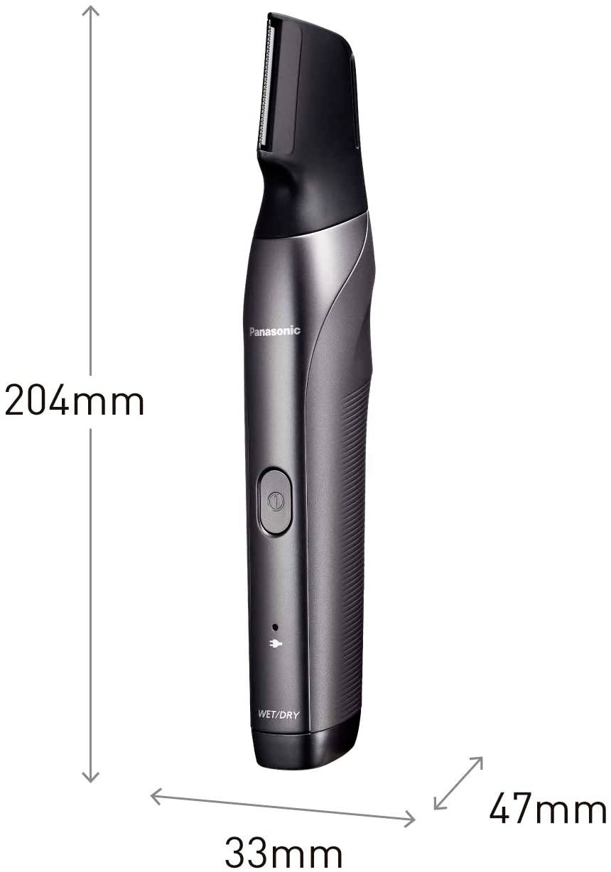 Panasonic neu Bartschneider, Haarschneider, Körperhaartrimmer abwaschbar Silber, Schwarz-5