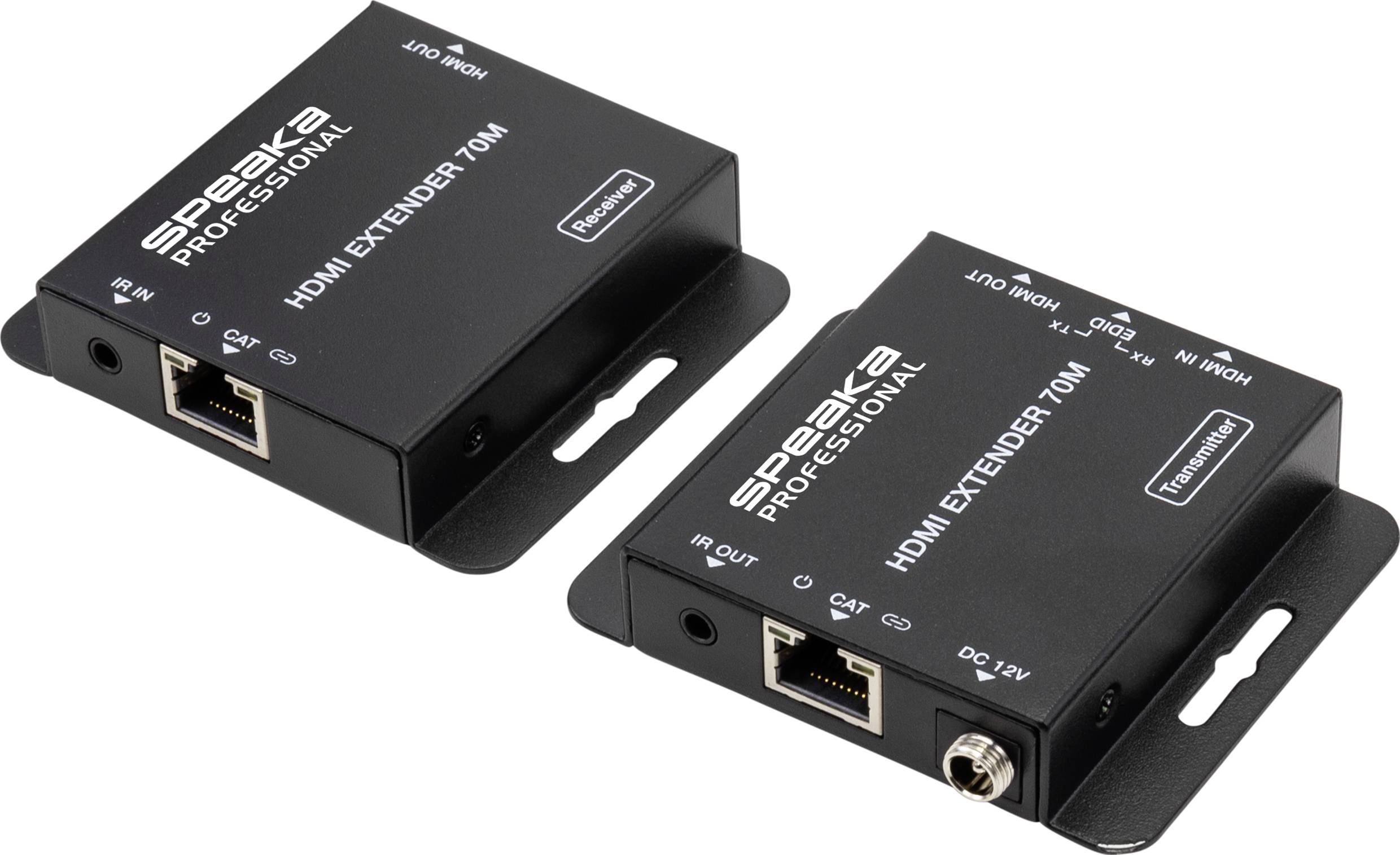 SpeaKa Professional SP-HDE-200 HDMI™ câble réseau RJ45 70 m