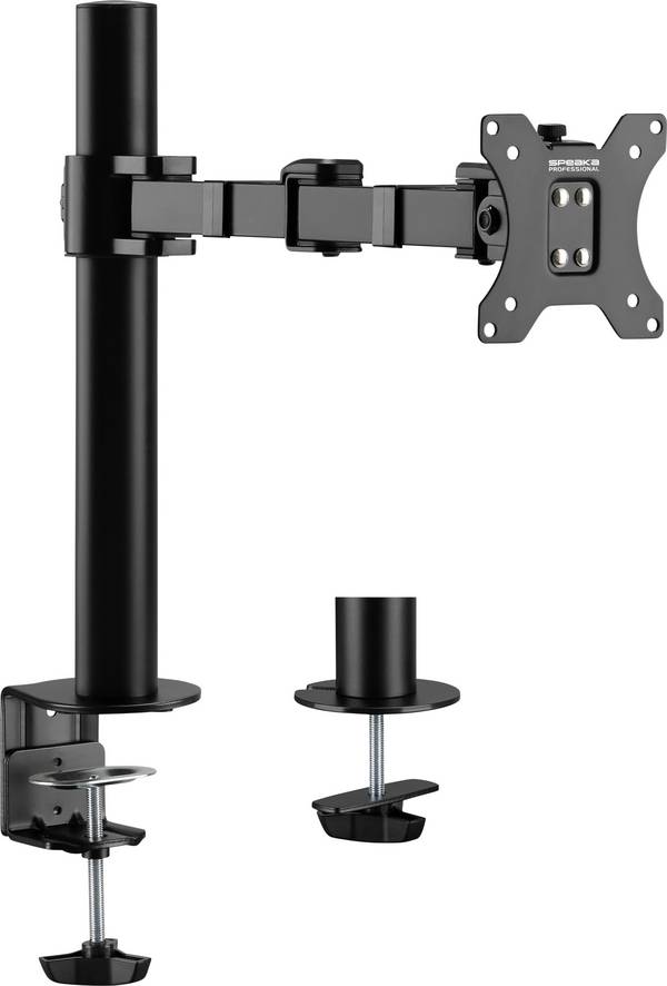 SpeaKa Professional SP-MM-210 Monitorhalterung 1 Display(s) 43,2 cm (17") - 81,3 cm (32") Schwarz Höhenverstellbar, Neigbar, Schwenkbar, Drehbar