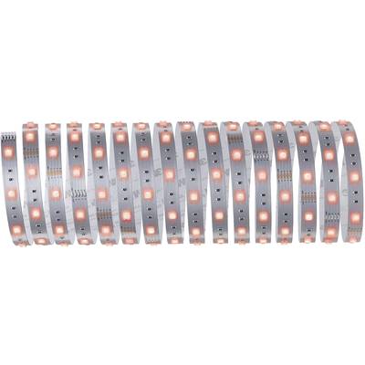 Mehrere rote LED-Lichter auf einem flexiblen Streifen.