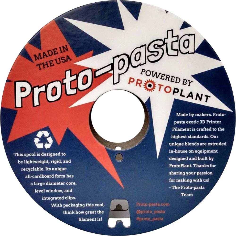 Proto-Pasta CFP12805 Original Carbon Fiber PLA Filament PLA kunststof 2.85 mm 500 g Carbon 1 stuk(s)
